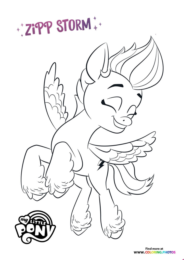 Izzy Moonbow jumping - Coloring Pages for kids
