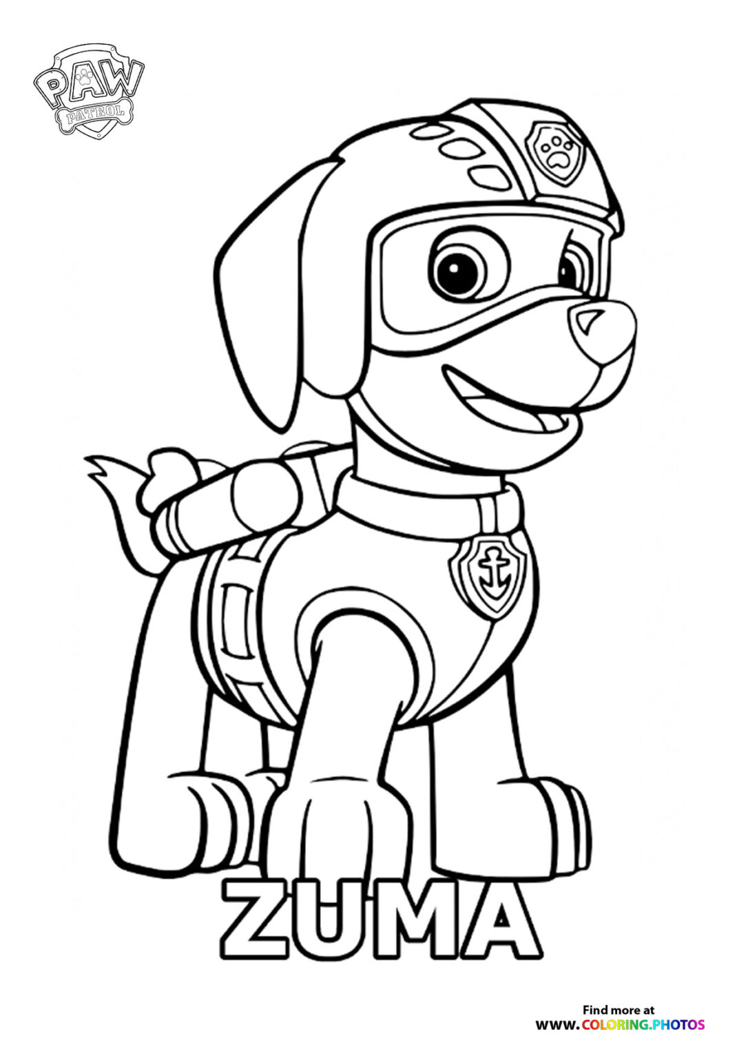 Paw Patrol Characters Coloring Pages For Kids Paw Patrol Characters Coloring Pages For Kids