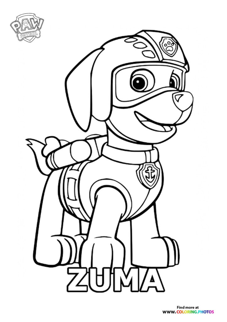 Paw Patrol: The Movie coloring pages for kids | Free print or download