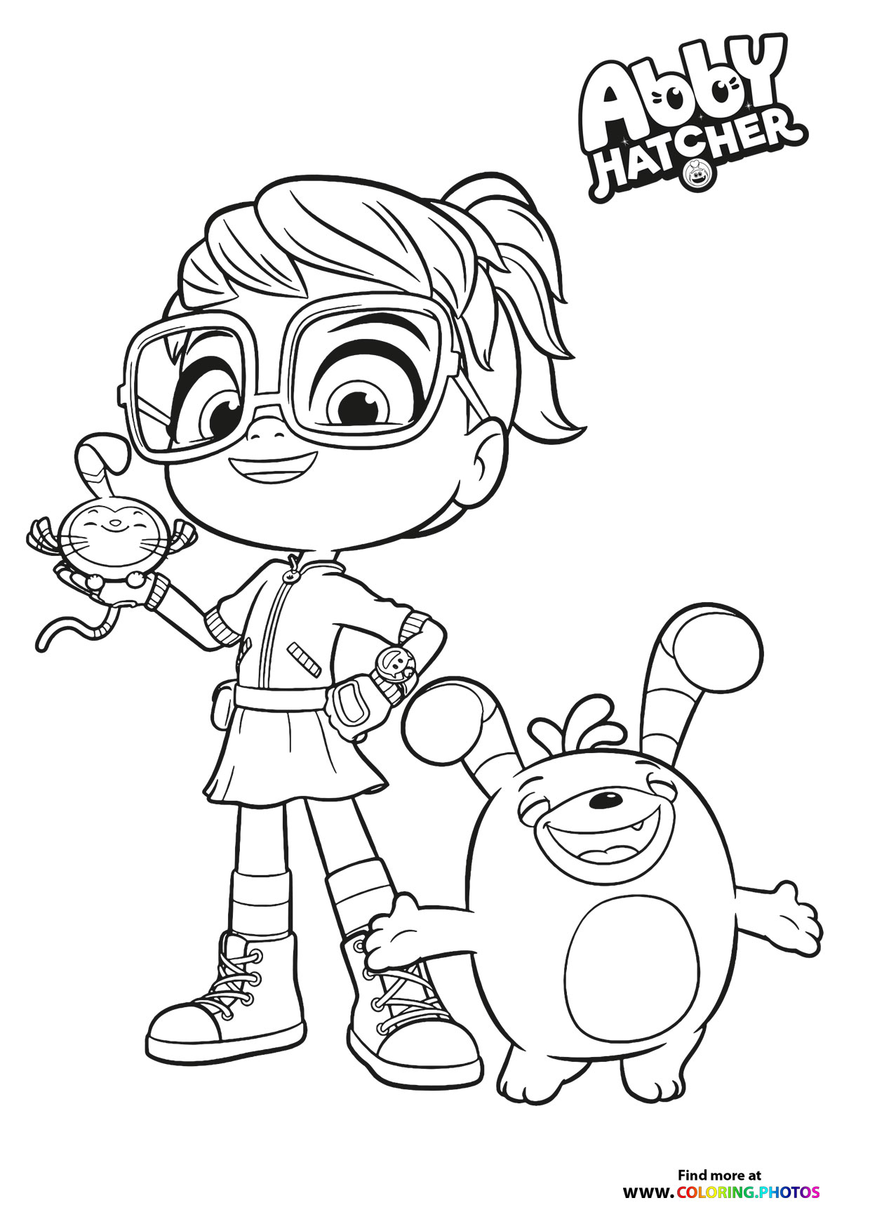 Abby Hatcher and Bozzly   Coloring Pages for kids