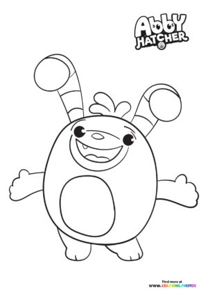 Bozzly from Abby Hatcher coloring page