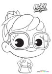 Cute Abby Hatcher - Coloring Pages for kids