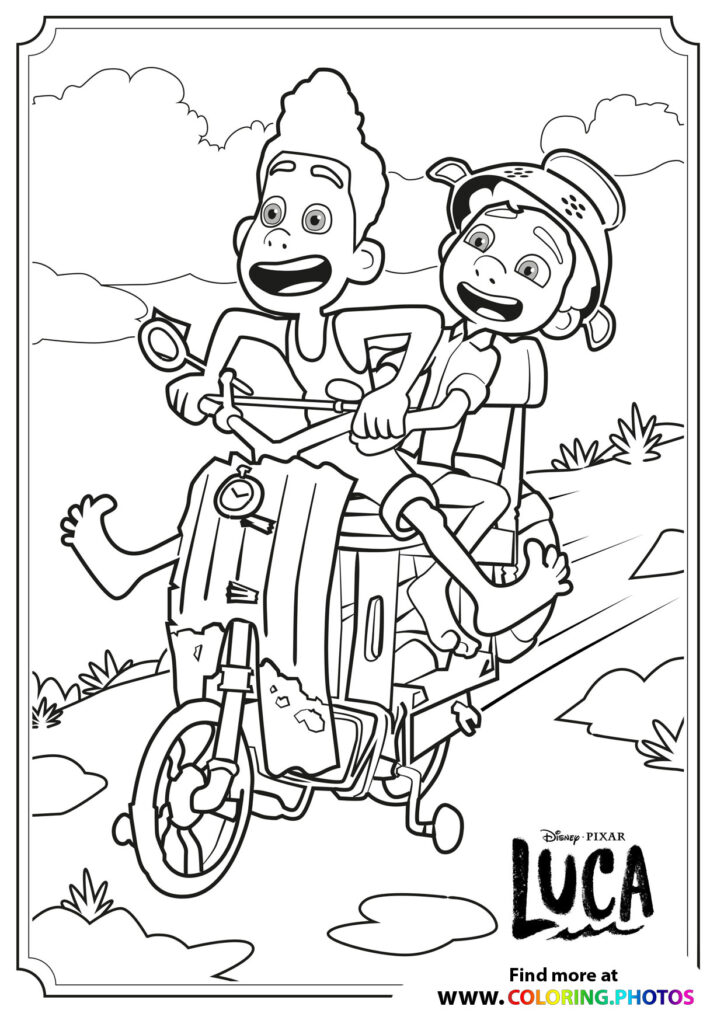 Disney Luca coloring pages - Coloring Pages for kids | Free and easy print