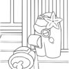 Among Us Detective coloring page