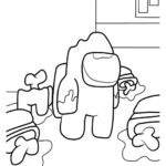 among us imposter coloring page