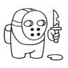 Among Us Imposter coloring page