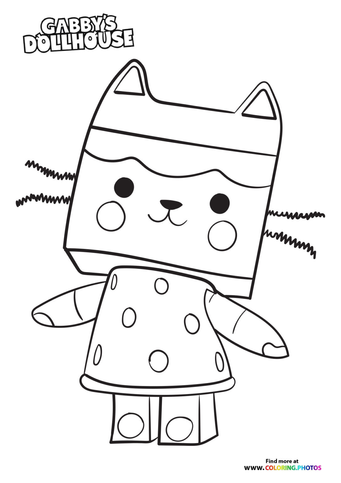 Gabby Cat Printable Coloring Pages Printable Blank World