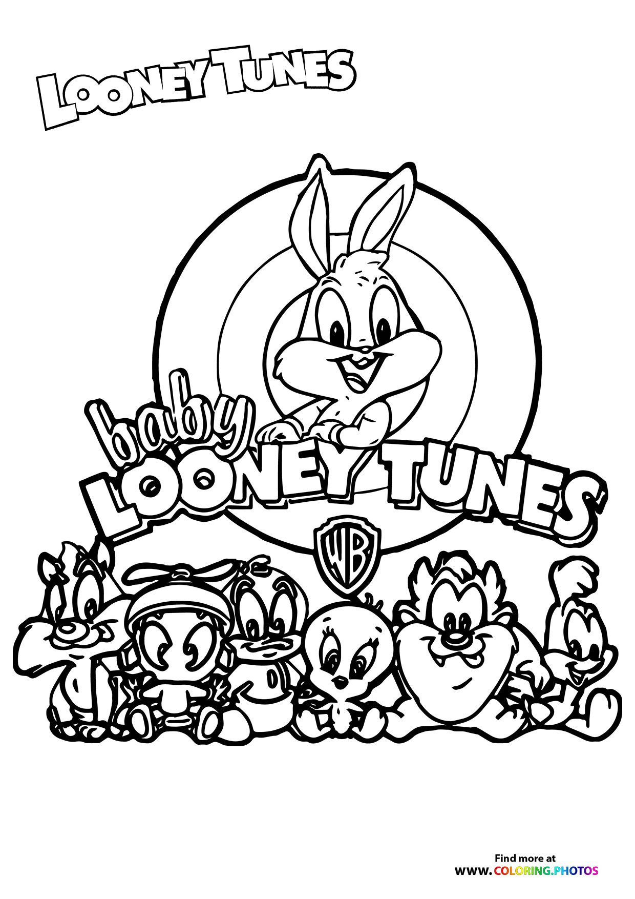 Looney Tunes characters - Coloring Pages for kids
