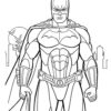 Batman in Gotham coloring page