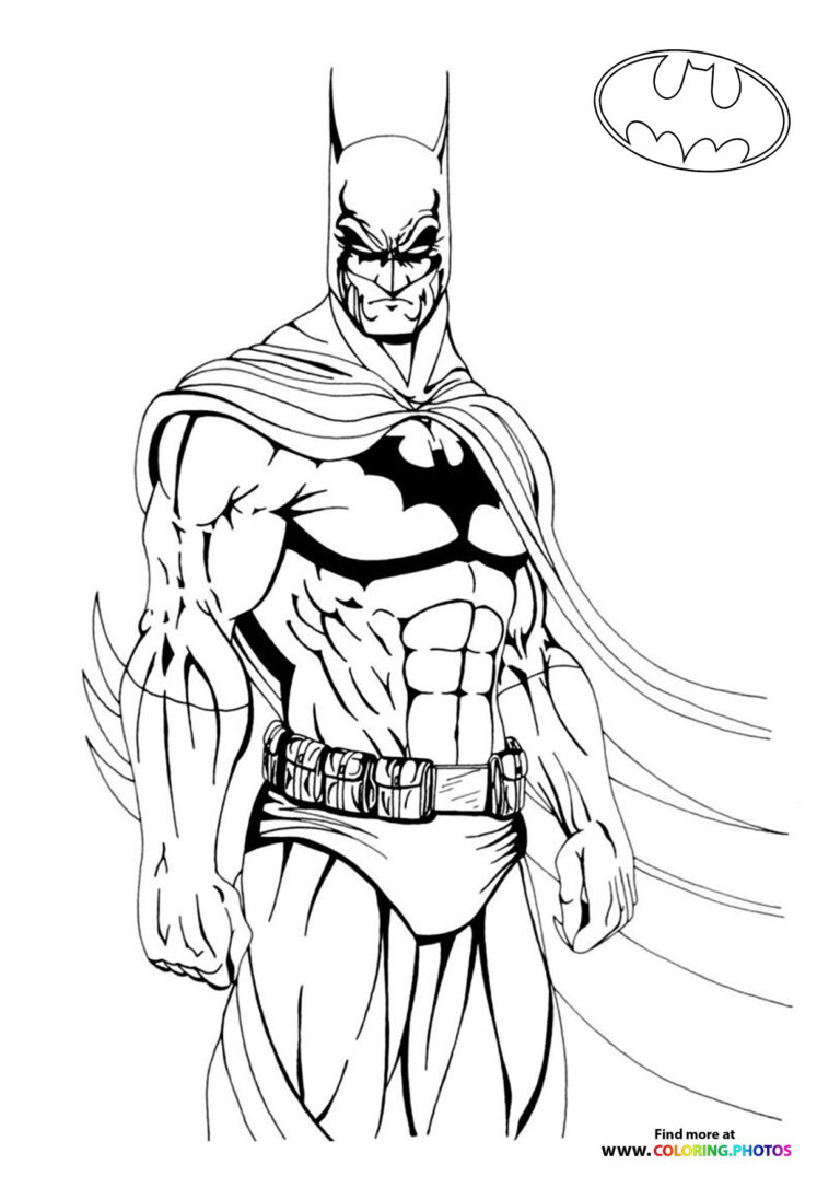 Cute little Batman - Coloring Pages for kids