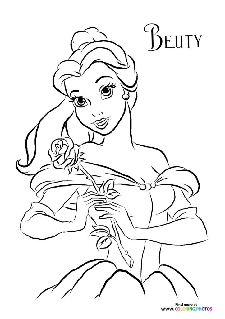 Beauty and the Beast Coloring pages | Free and easy print or donwload