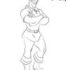 Gaston from Beauty and the Beast coloring page
