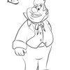 Le Fou from Beauty and the Beast coloring page