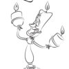 Lumiere from Beauty and the Beast coloring page