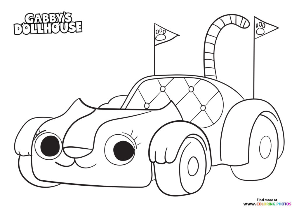 Gaby's Dollhouse coloring pages | Free and easy printable coloring sheets