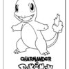 Charmander - Pokemon coloring page