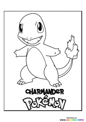 Charmander - Pokemon coloring page