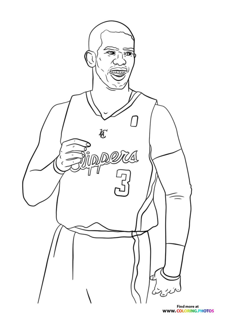 NBA players - Coloring Pages for kids | 100% free print or download