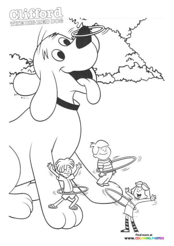 Clifford the Big Red Dog coloring page