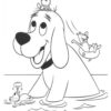 Clifford swimming with friends