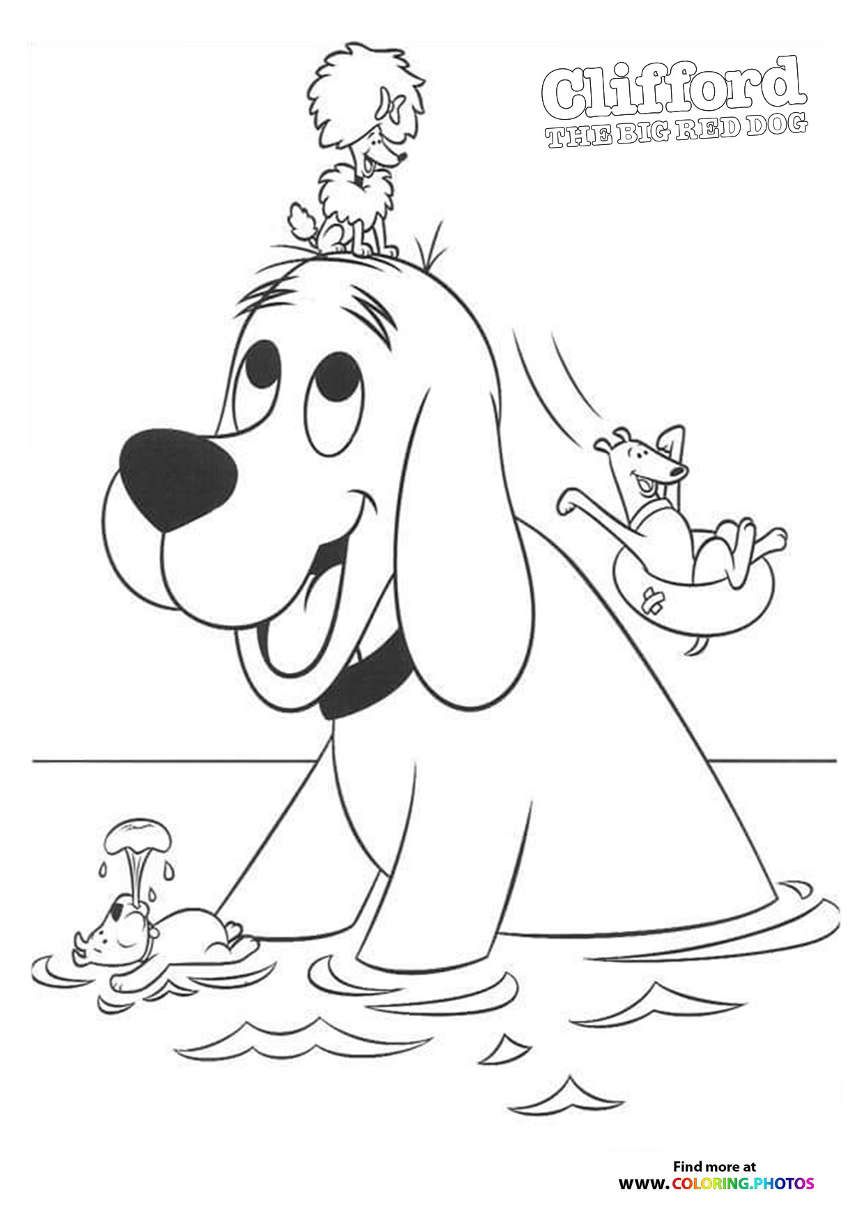 Clifford The Big Red Dog Coloring Sheet