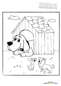Clifford the Big Red Dog - Coloring Pages for kids | Free and easy ...