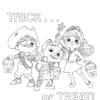 CoComelon Trick or treat coloring page