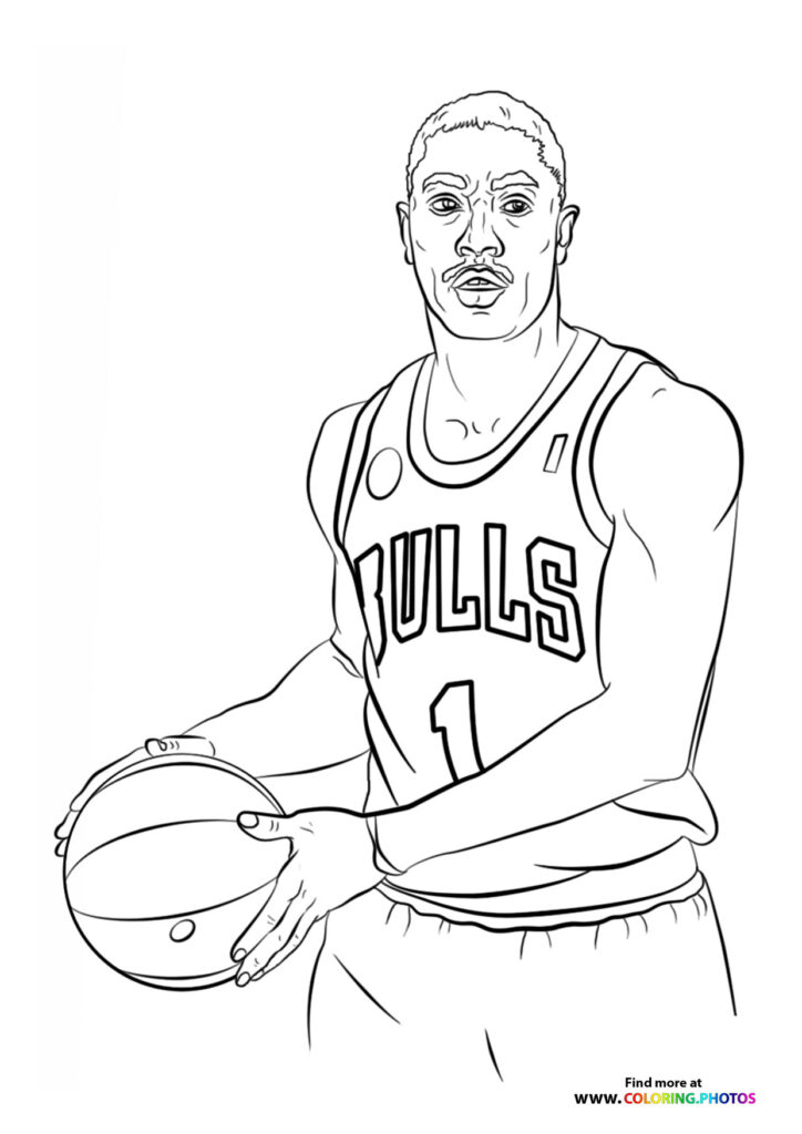 derrick rose - Coloring Pages for kids