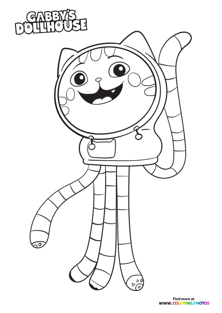 Gaby's Dollhouse all characters Coloring Pages for kids