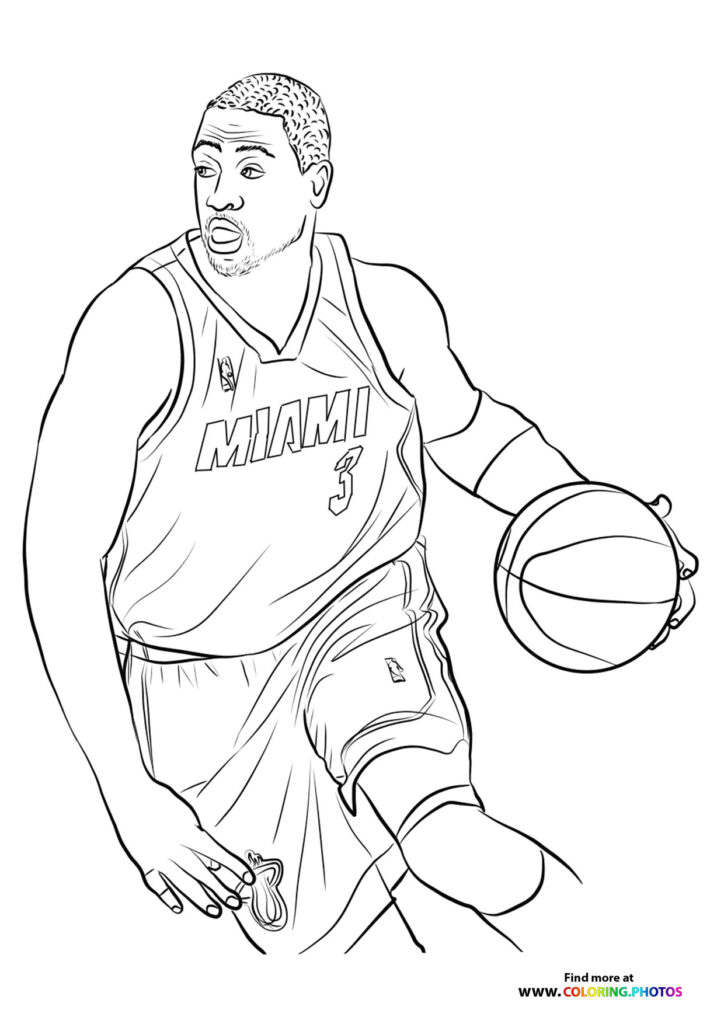 dwyane wade - Coloring Pages for kids