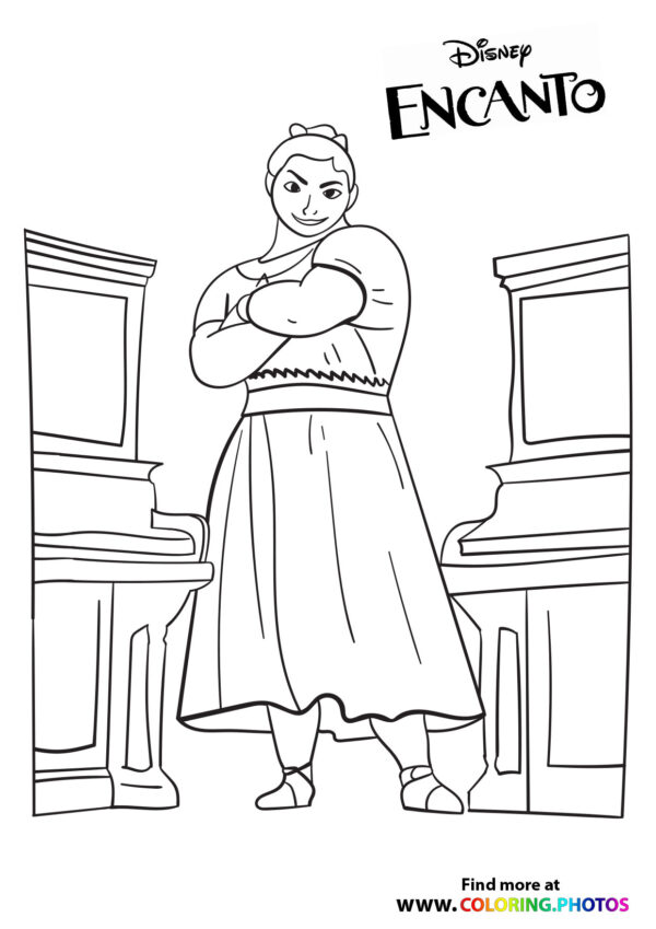 Encanto Coloring Pages Free Printable Printable Word Searches