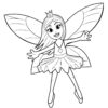 Fairy ballerina with a crown