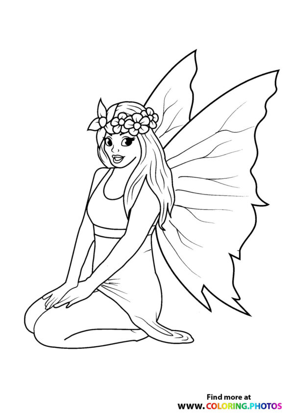 Fairy with a flower crown