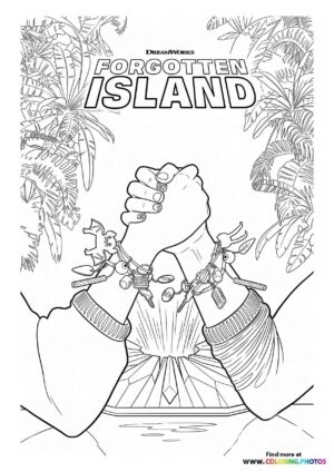 Jo and Raissa Friendship Coloring Page