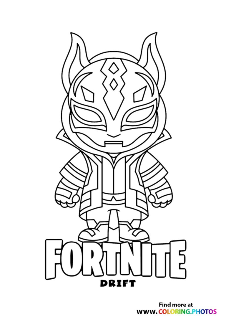 Fortnite Drift 02 Chibi Coloring Page Coloring Page Central | Images ...