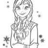 Frozen Anna Coloring Page