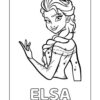 Frozen Elsa Coloring Page