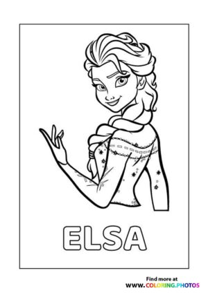 Frozen Elsa Coloring Page