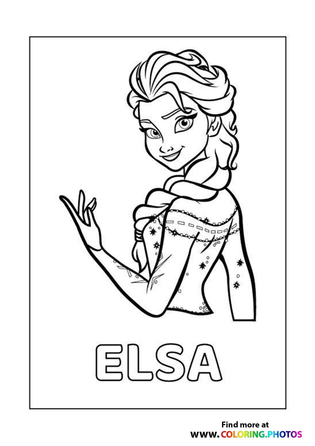 50 Best Ideas For Coloring Frozen Elsa Coloring Pages Easy