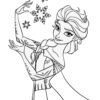 Frozen Elsa making Snowflakes