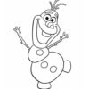 Frozen Olaf Coloring Page