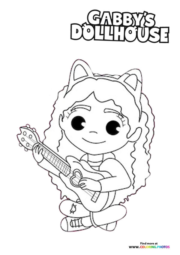 Gaby's Dollhouse coloring pages | Free and easy printable coloring sheets