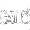 gatto movie title coloring page