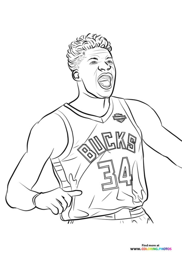 giannis antetokounmpo - Coloring Pages for kids