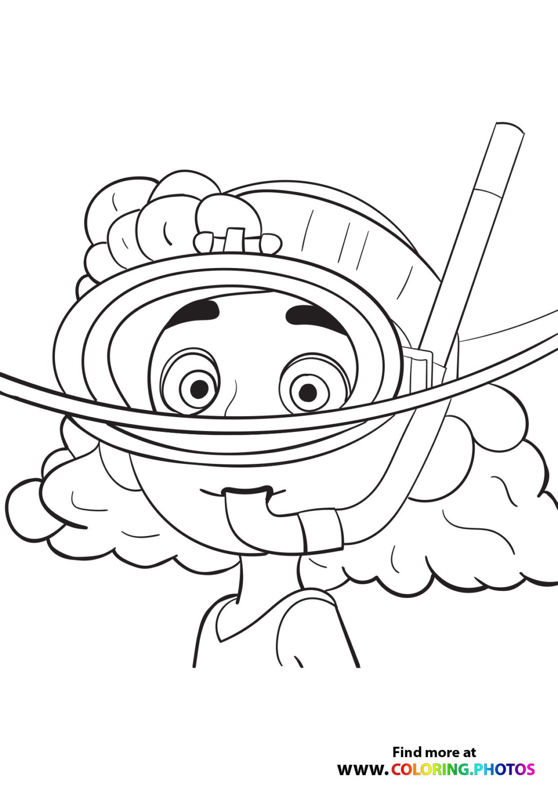 Cute Luca portrait - Coloring Pages for kids