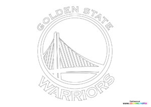 golden state warriors logo - Coloring Pages for kids