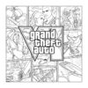 GTA 6 (Grand Theft Auto VI) poster collage coloring page