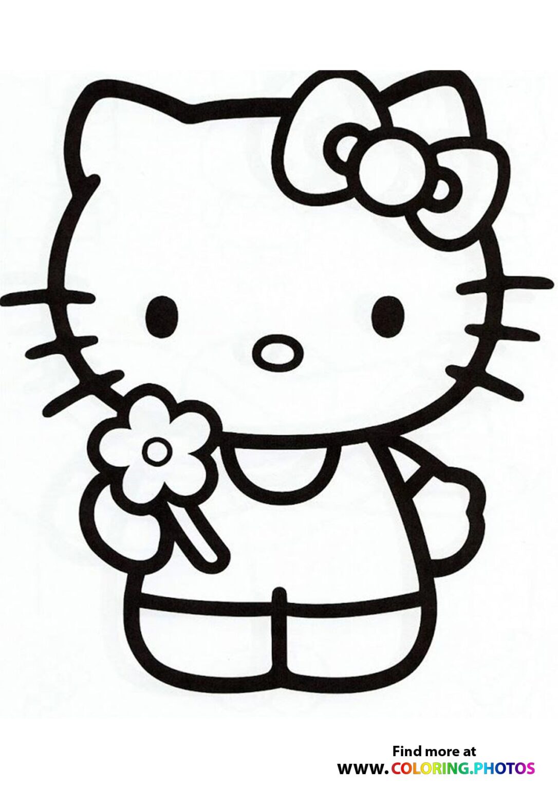 Hello Kitty ballerina - Coloring Pages for kids