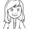 Inside Out Riley Coloring Page