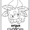 Ivysaur - Pokemon coloring page